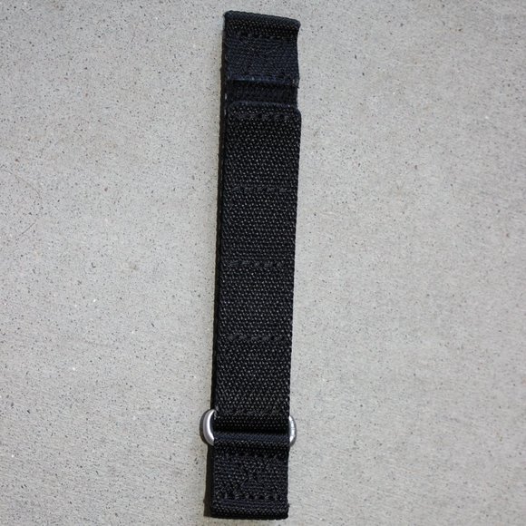 Moon Watch Velcro 2-Piece Strap Black 20mm - Picture 1 of 3